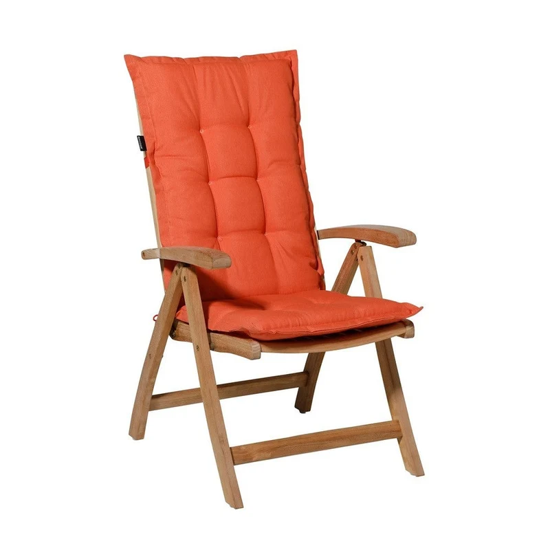 Madison stoelkussen hoge rug Panama flame orange 123x50 cm