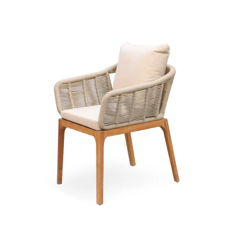 Boender Outdoor Arora dining tuinstoel teakhout met ropes
