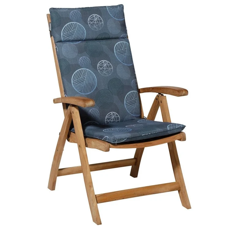 Madison universeel kussen hoge rug Circle blue 120x50 cm