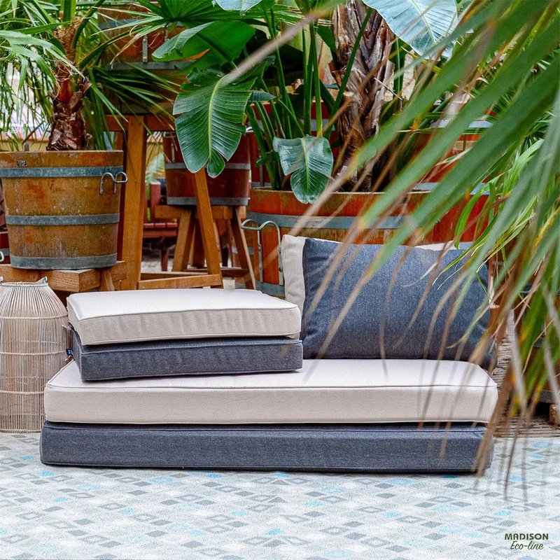 Madison lounge palletkussen Beige canvas Eco+ 120x80 cm