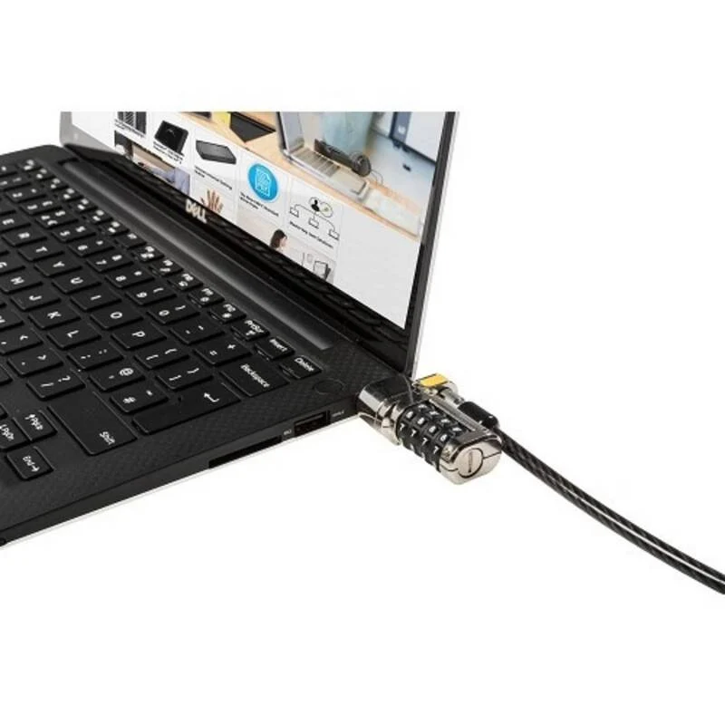 B-Ware Dell Laptopschloss Notebookschloss Zahlenschloss Kensington Clicksafe Lock 1.8m