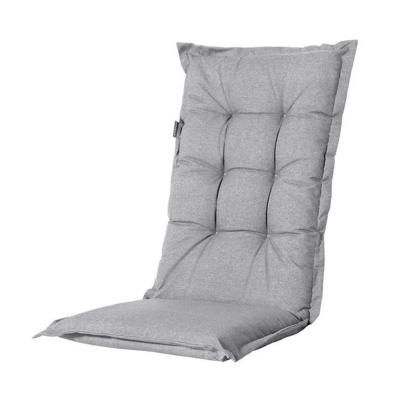 Madison stoelkussen hoge rug Outdoor Manchester light grey 123x50 cm