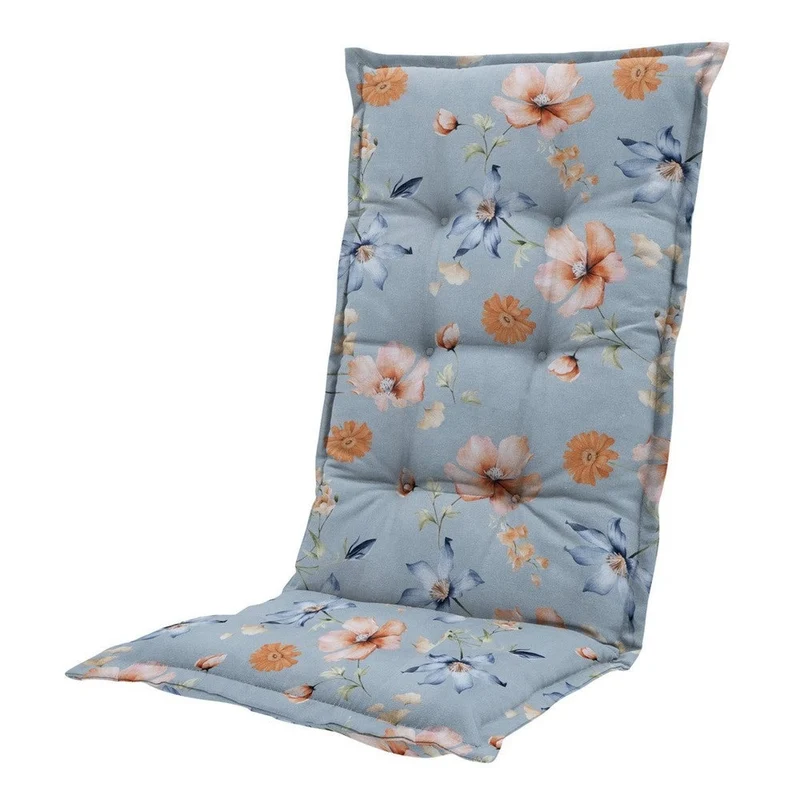 Madison stoelkussen hoge rug Florina blue 123x50 cm