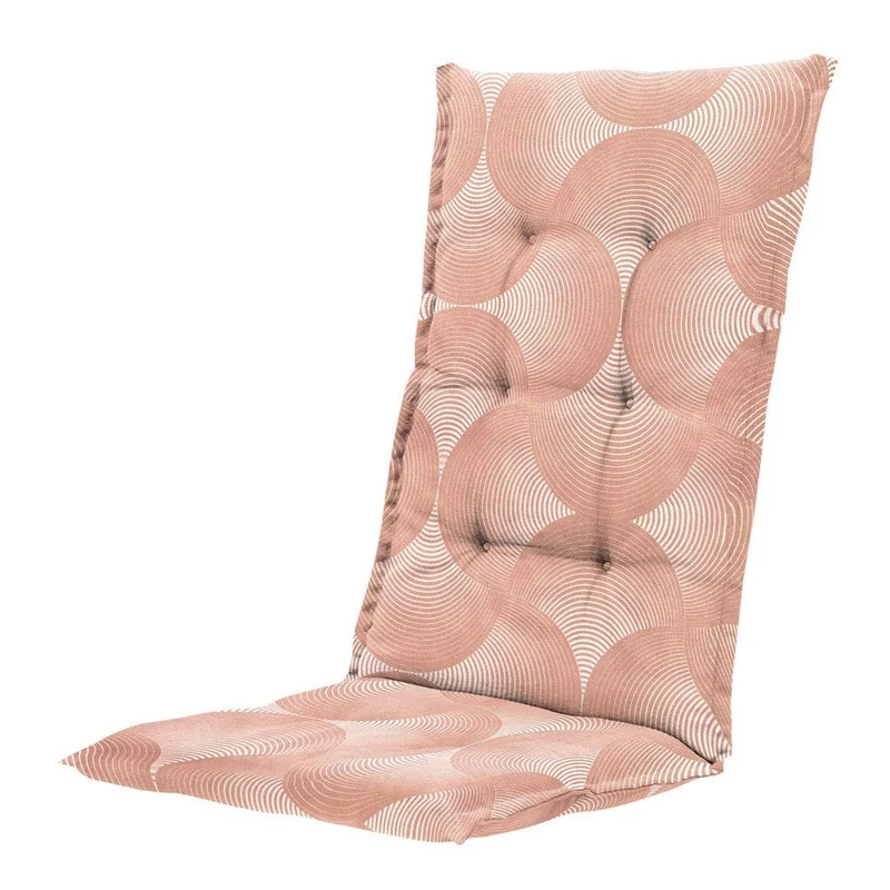 Madison stoelkussen hoge rug Outd WR Napels rondo salmone 123x50 cm