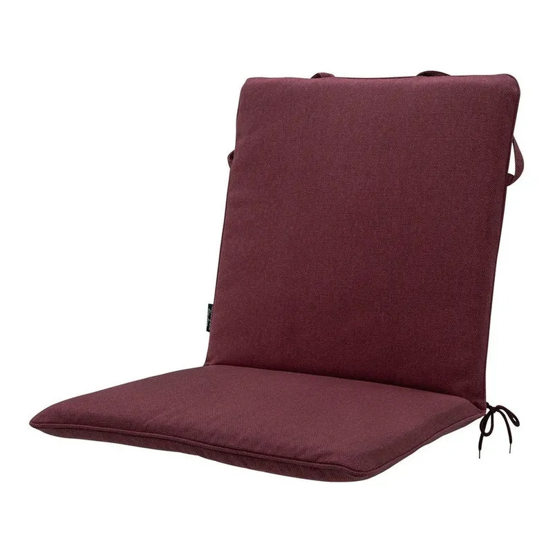 Madison stapelstoelkussen Bordeaux canvas eco+ 97x49 cm
