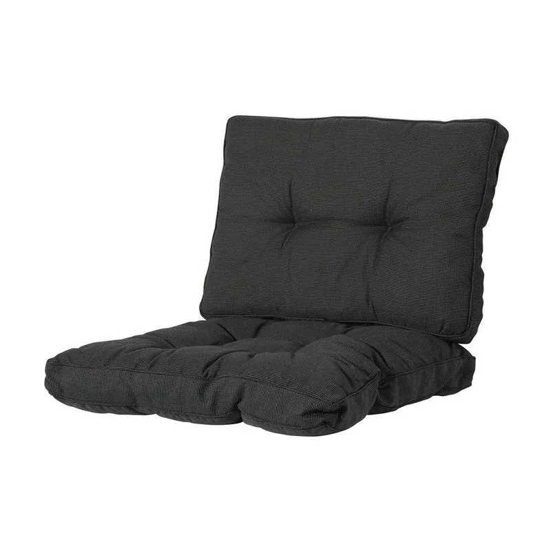 Madison Florance rugkussen Rib black 43x60 cm