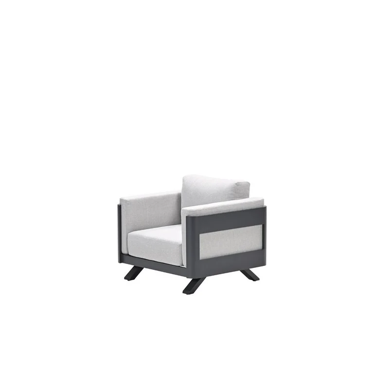 Garden Impressions Realdo lounge fauteuil carbon black valley sand