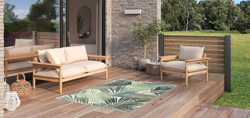 Garden Impressions Naturalis karpet 200x290 cm palm leaf green
