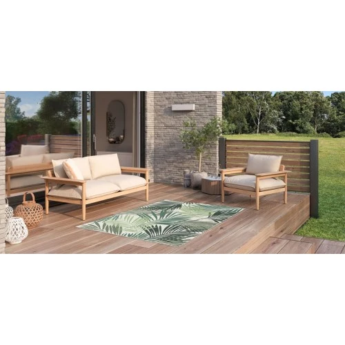 Garden Impressions Naturalis karpet 200x290 cm palm leaf green