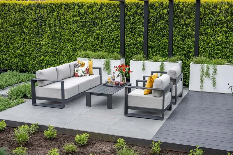 Garden Impressions Levanto loungetafel 140x68 cm carbon black
