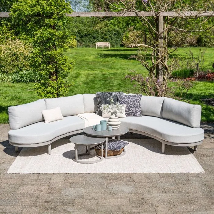 Garden Impressions Monte Carlo loungetafels set - taupe - Centostone Napoli sand