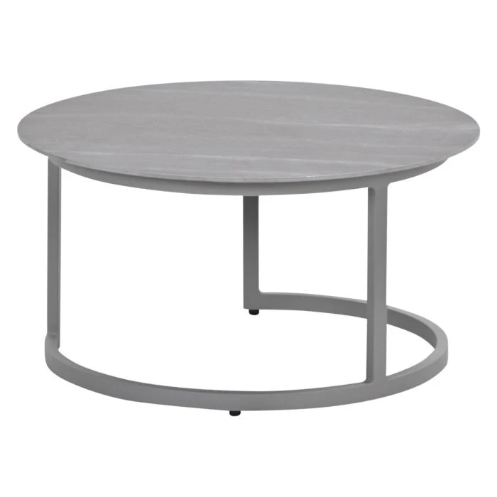 Garden Impressions Monte Carlo lounge tafel Ø80xH40 cm taupe Centostone Napoli sand
