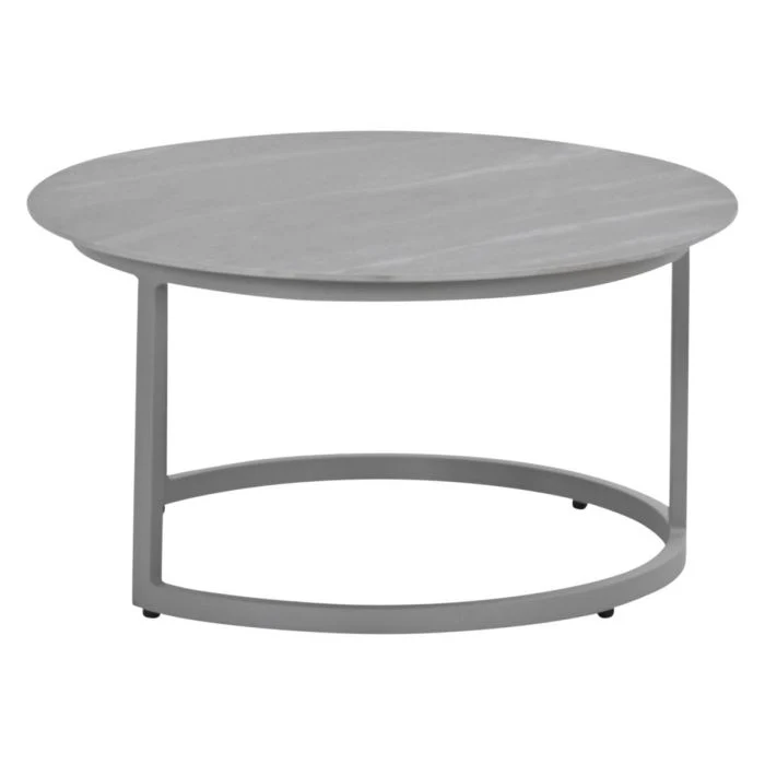 Garden Impressions Monte Carlo lounge tafel Ø80xH40 cm taupe Centostone Napoli sand