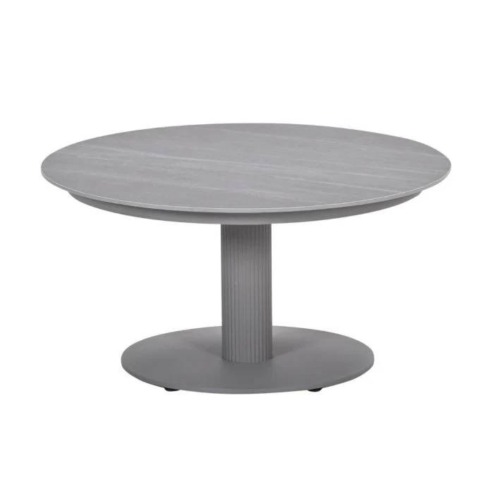 Garden Impressions Nice lounge tafel Ø80xH40 cm taupe Centostone Napoli sand