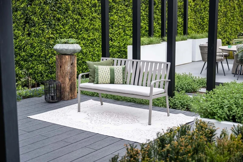 Garden Impressions Bruno parkbank aluminium taupe valley sand