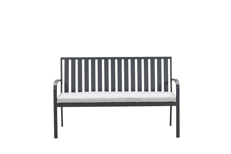 Garden Impressions Bruno parkbank aluminium carbon black valley sand