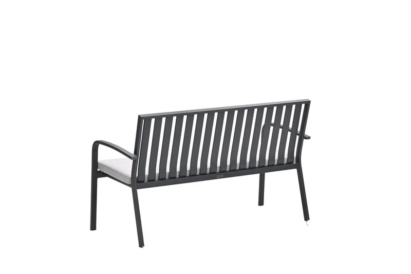 Garden Impressions Bruno parkbank aluminium carbon black valley sand