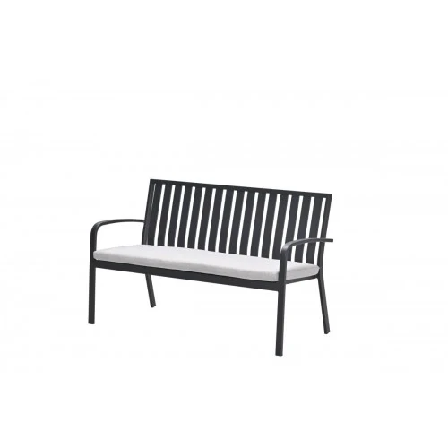 Garden Impressions Bruno parkbank aluminium carbon black valley sand