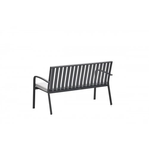 Garden Impressions Bruno parkbank aluminium carbon black valley sand