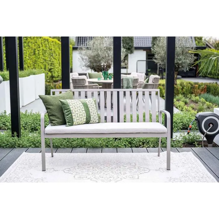 Garden Impressions Pisa parkbank aluminium taupe valley sand
