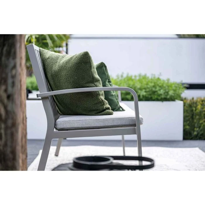 Garden Impressions Pisa parkbank aluminium taupe valley sand