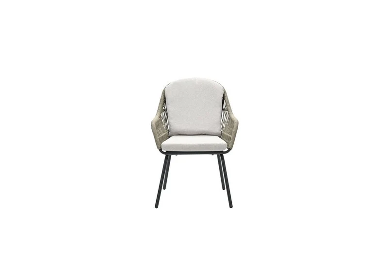 Garden Impressions Triton dining fauteuil carbon black rope dark sand desert sand