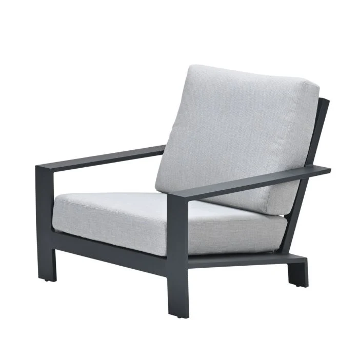 Garden Impressions Lincoln lounge fauteuil carbon black valley sand