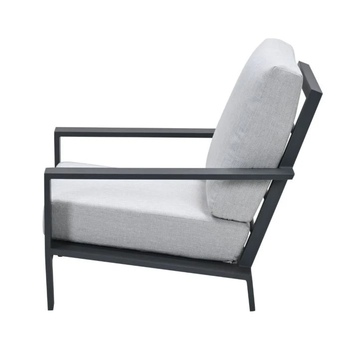 Garden Impressions Lincoln lounge fauteuil carbon black valley sand