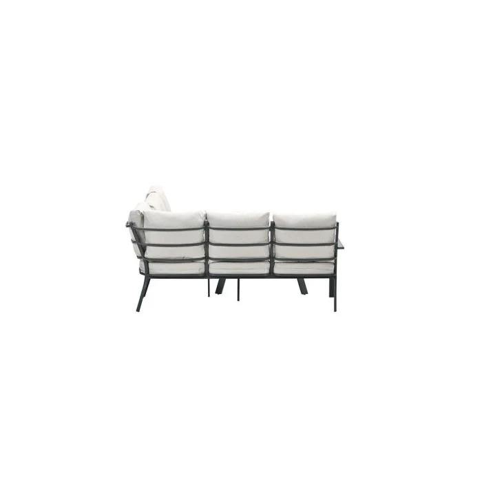 Garden Impressions Sergio lounge-diningset 3-delig links carbon black desert sand