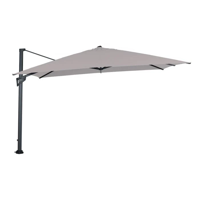Garden Impressions Hawaii King pole zweefparasol 400x400 cm carbon black sand