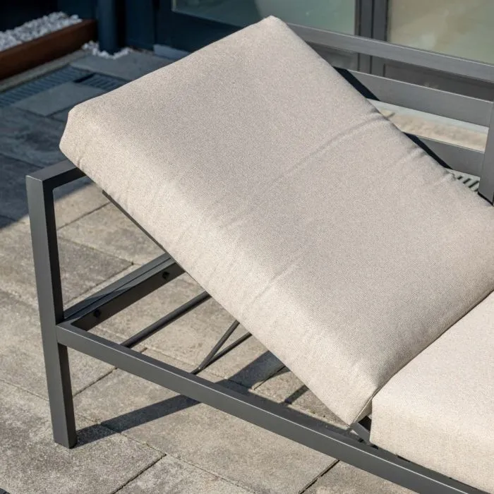 Garden Impressions Lexington loungeset 4-delig rechts carbon black desert sand