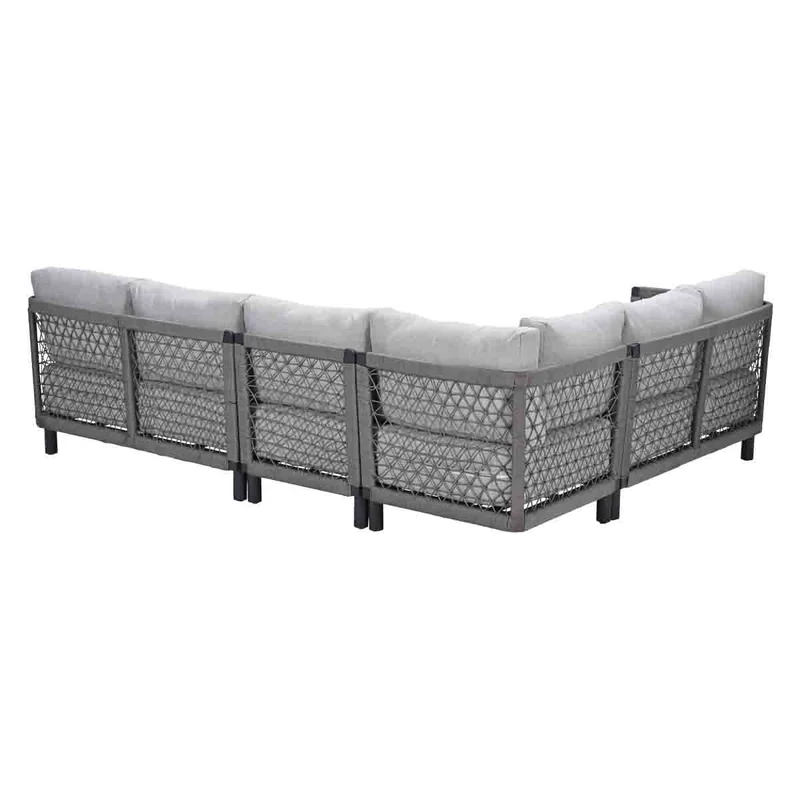 Ariano loungeset - 4-delig - carbon black - taupe - valley sand - Antraciet