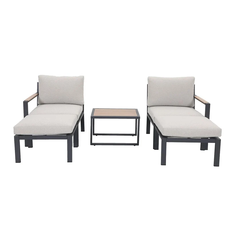 Cinto loungeset 5-delig - carbon black - Donker grijs