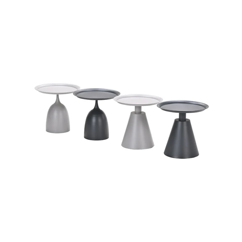 Zavala bijzettafel - diameter 50xH48 cm - carbon black