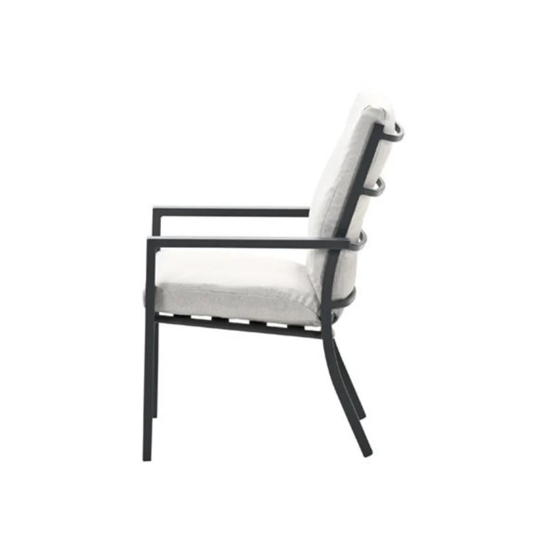 Sergio dining tuinstoel Carbon black/Desert