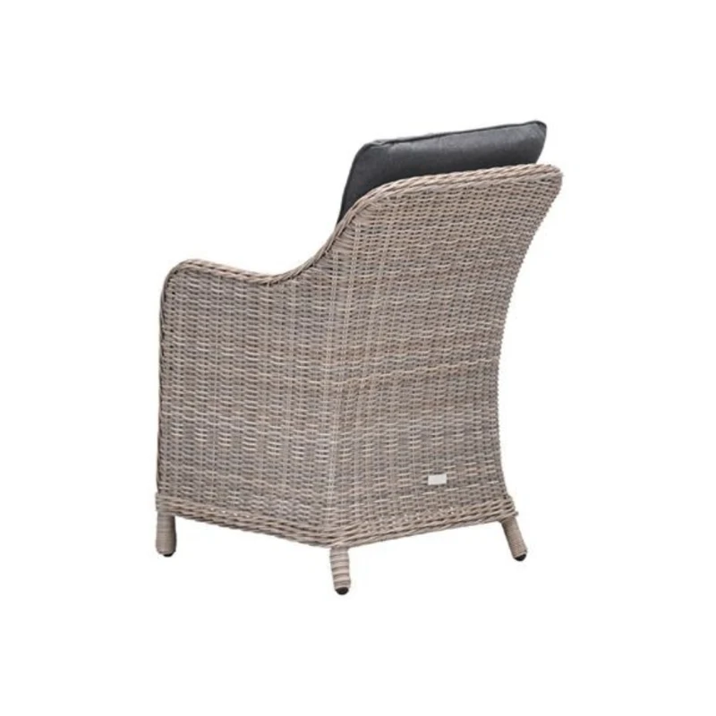 Milwaukee dining tuinstoel wicker vintage willow - mystic grey