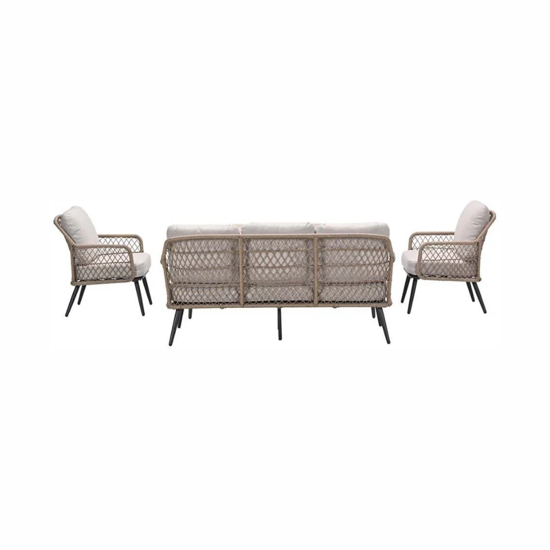 Garden Impressions Allasio Sofa Loungeset 4-delig – rope - Dessert Sand