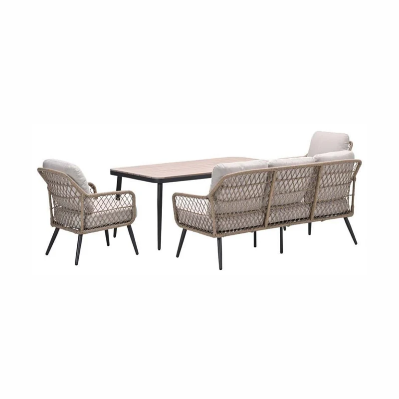 Garden Impressions Allasio Sofa Loungeset 4-delig – rope - Dessert Sand