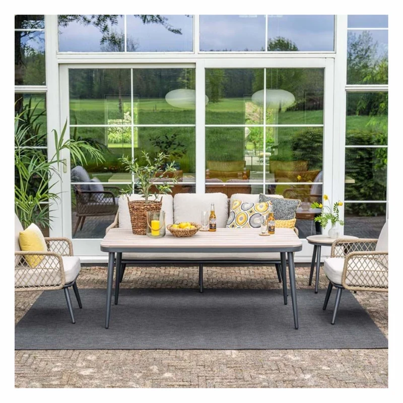 Garden Impressions Allasio Sofa Loungeset 4-delig – rope - Dessert Sand