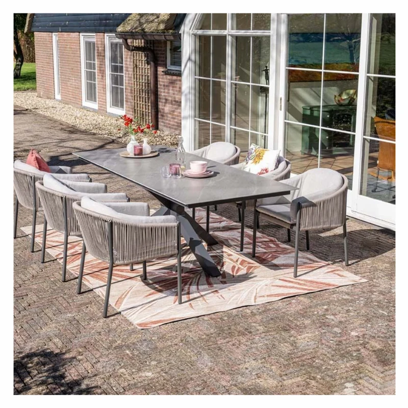 Garden Impressions Ireland Tuintafel Napoli sand - 240x100cm
