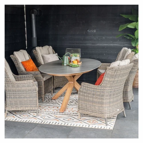 Garden Impressions Scotland Tuintafel Napoli Sand - 230x115 cm