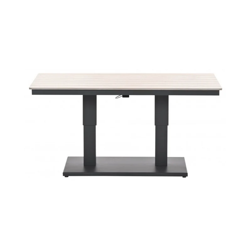 Cyprus tuintafel in hoogte verstelbaar 150x87cm aluminium polywood