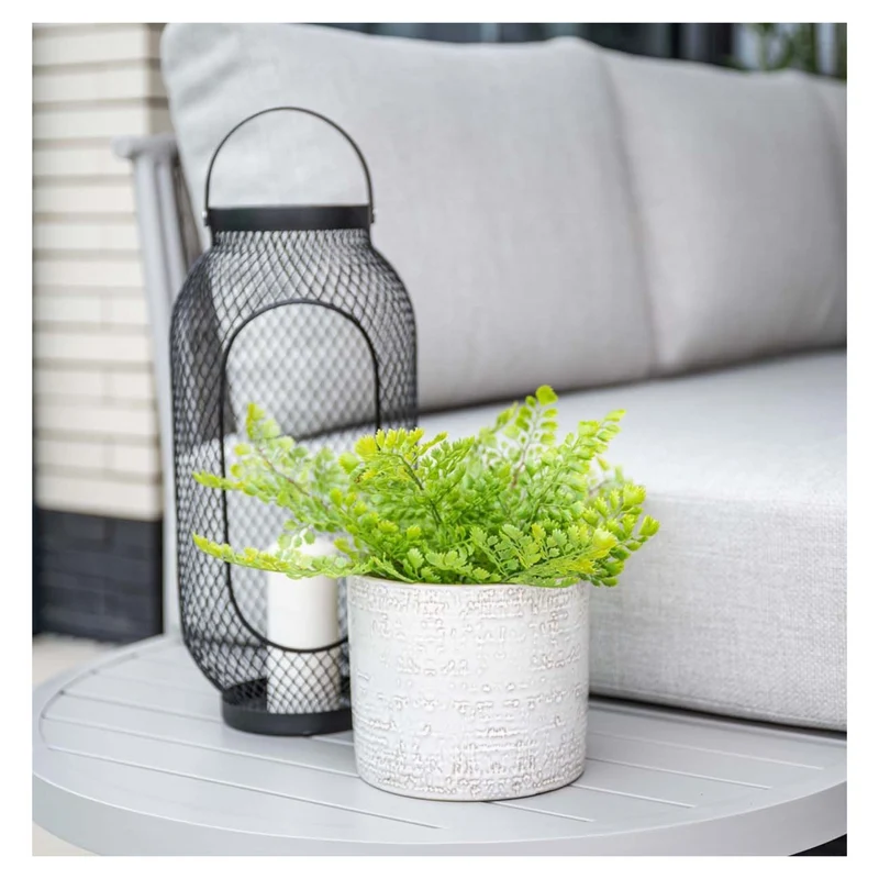 Frigole loungeset - 5-delig - taupe - sand - valley sand - keramisch glas