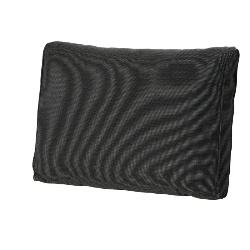 Madison lounge rugkussen 40x60cm Rib zwart