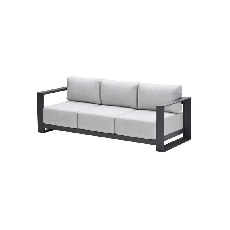 Levanto driezits loungebank - carbon black - valley sand