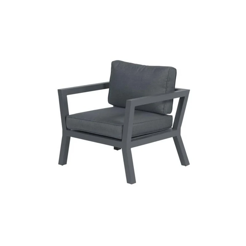 Colorado lounge tuinstoel - carbon black - reflex black