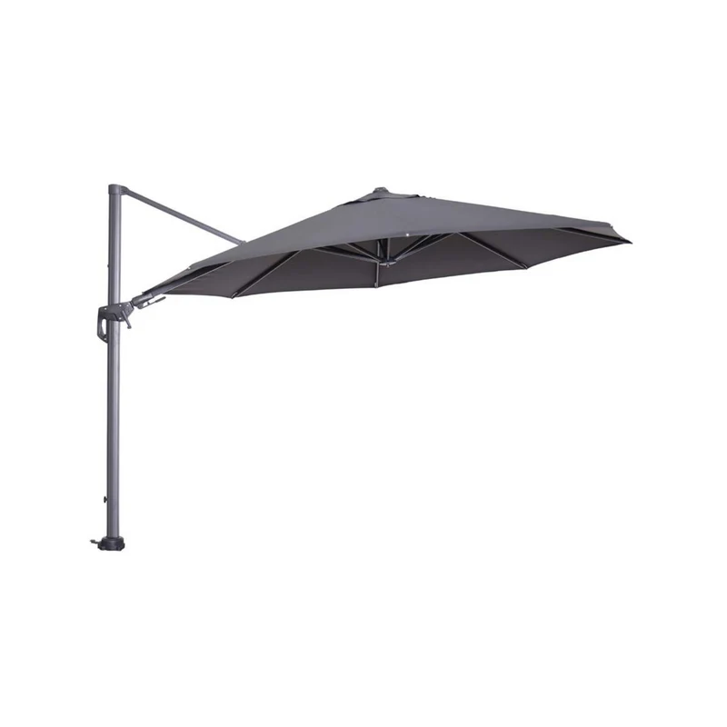 Hawaii zweefparasol - Ø350 cm - carbon black - donker grijs