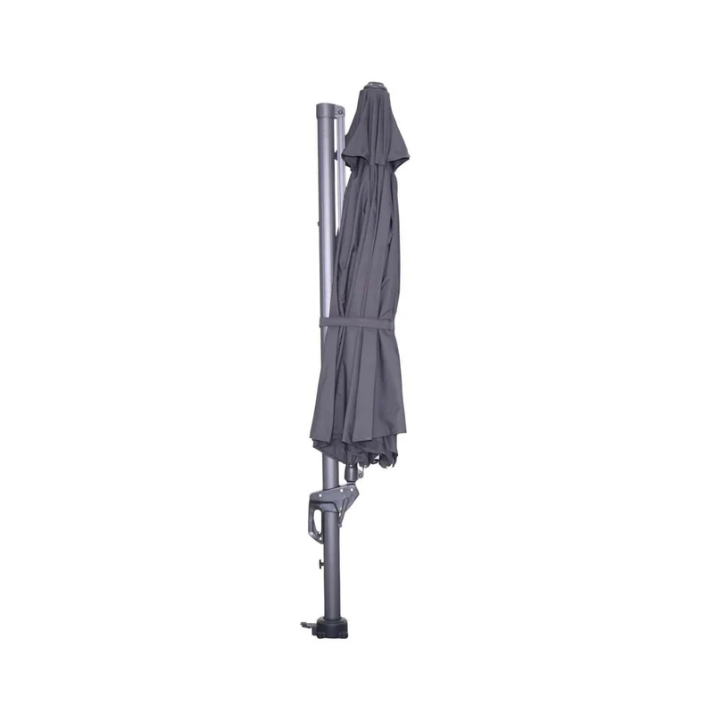 Hawaii zweefparasol - Ø350 cm - carbon black - donker grijs