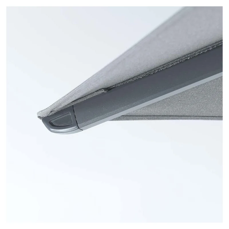 Hawaii King pole zweefparasol - 400x400 cm - carbon black - dark grey