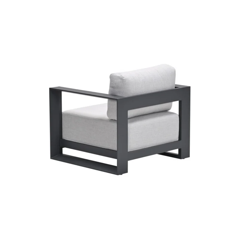 Garden impressions Levanto lounge stoel - Carbon black/valley sand